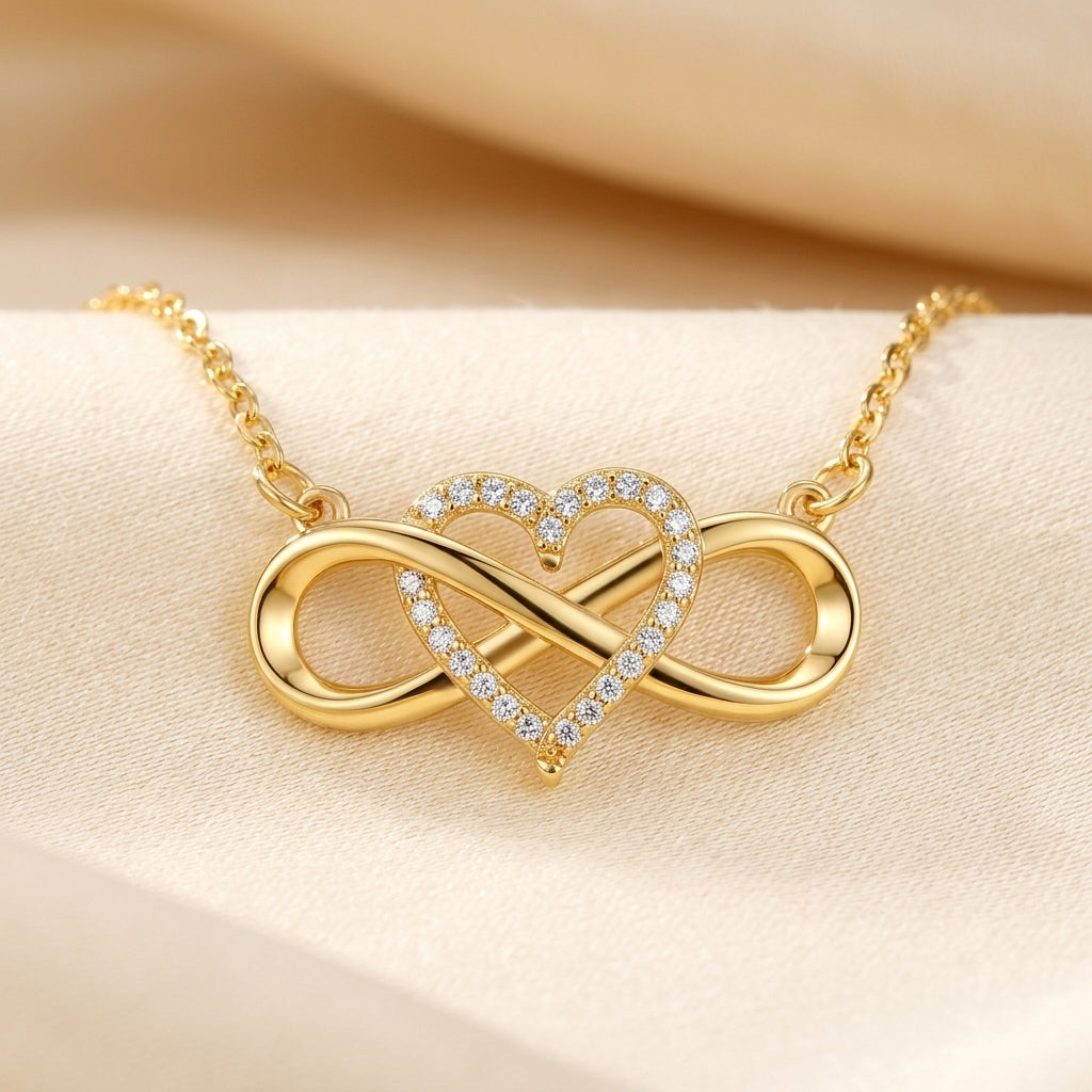Collar Infinito de Nudo de Amor | Oro