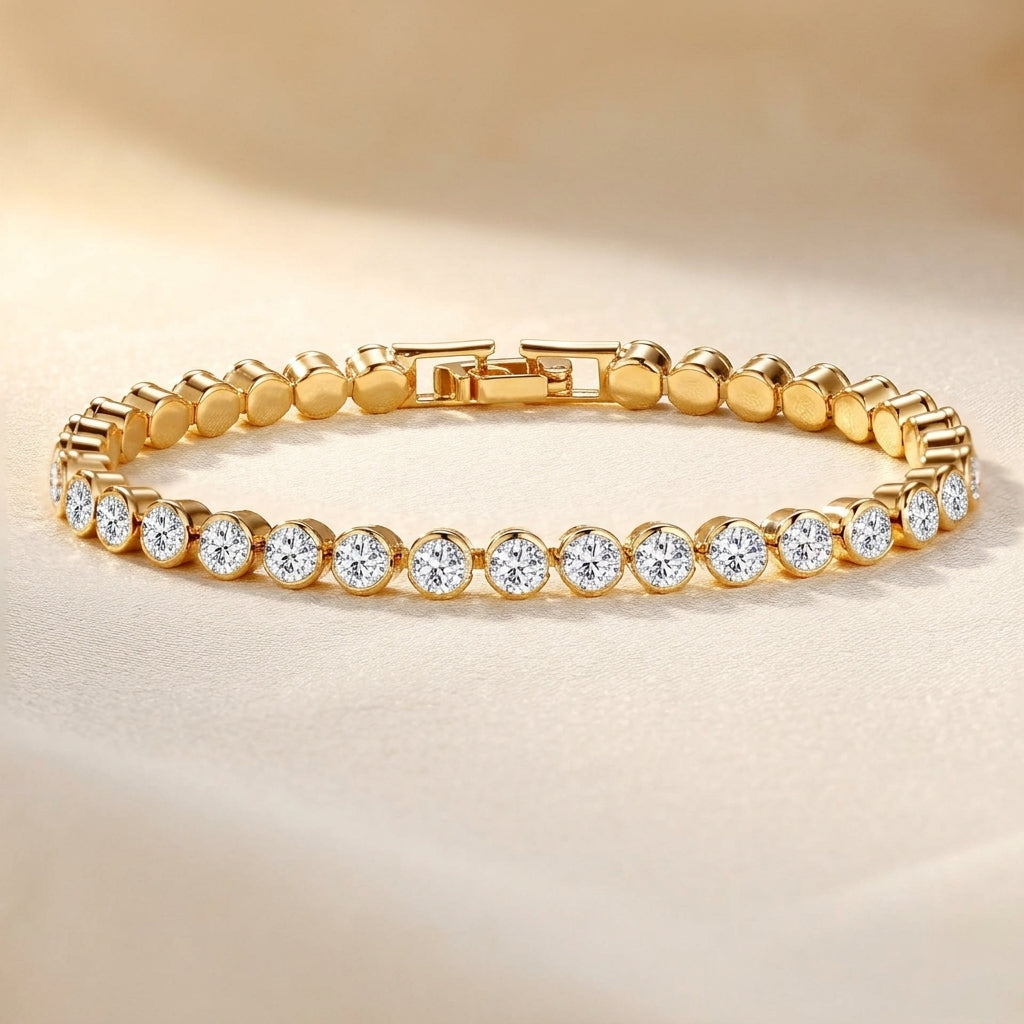 Pulsera de Tenis Rund Skåret | Oro