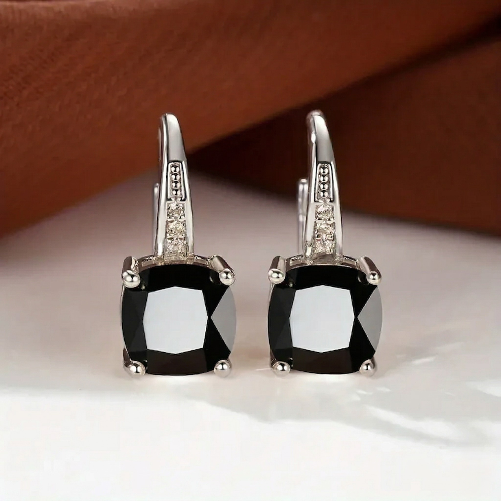 Pendientes de Aro de Piedras Místicas | Oro Blanco