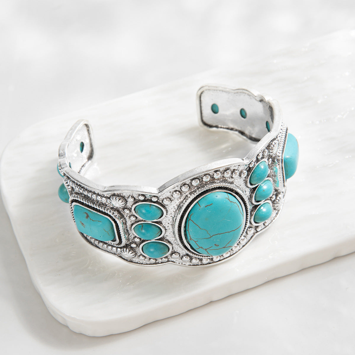 Pulsera Valencrest Sky Cuff | Oro Blanco
