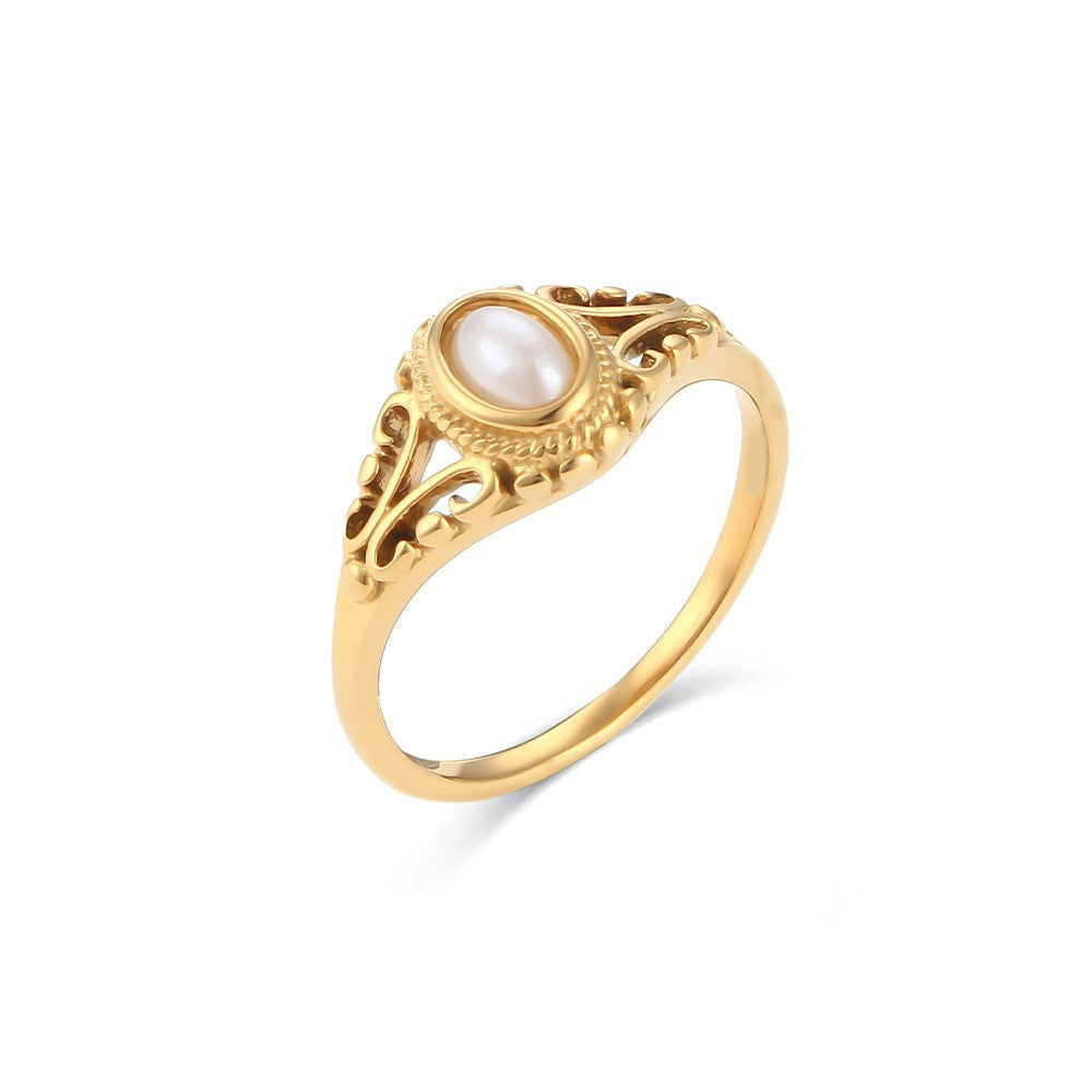 Anillo de Perla Atemporal Zavienne | Oro