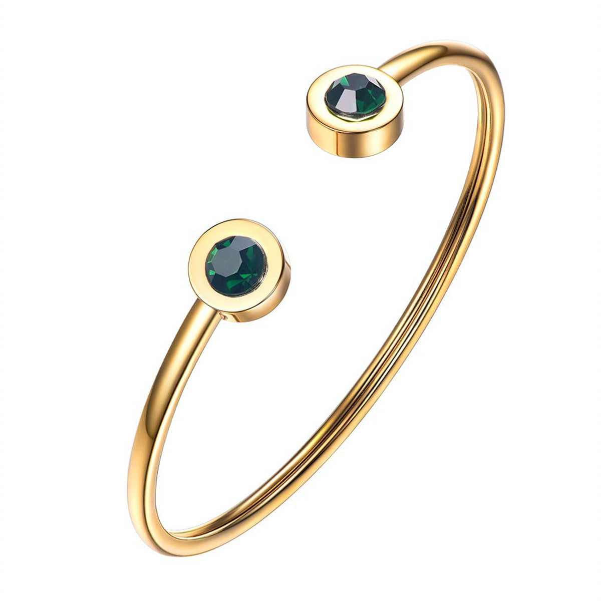 Pulsera de Puño Verde | Oro