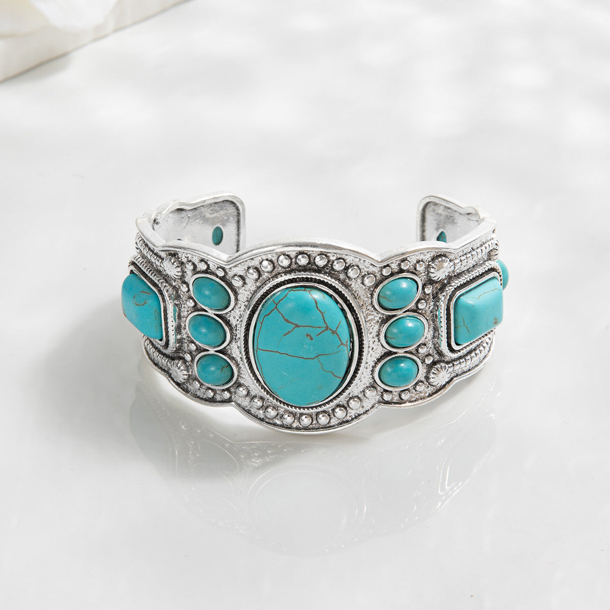 Pulsera Valencrest Sky Cuff | Oro Blanco