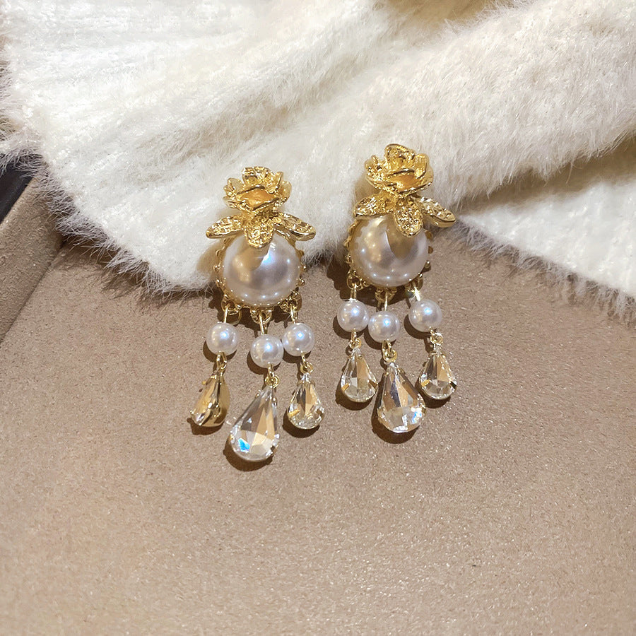 Pendientes Ivoria Pearl Dew Drop | Oro