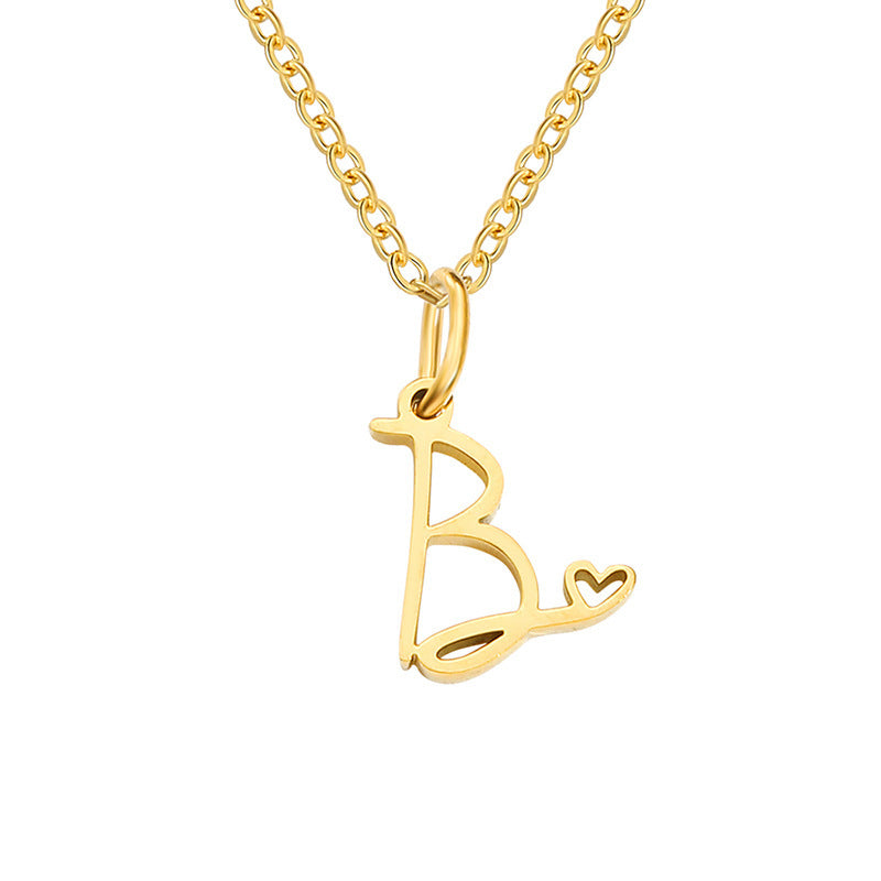 Collar de Inicial de Corazón | Oro