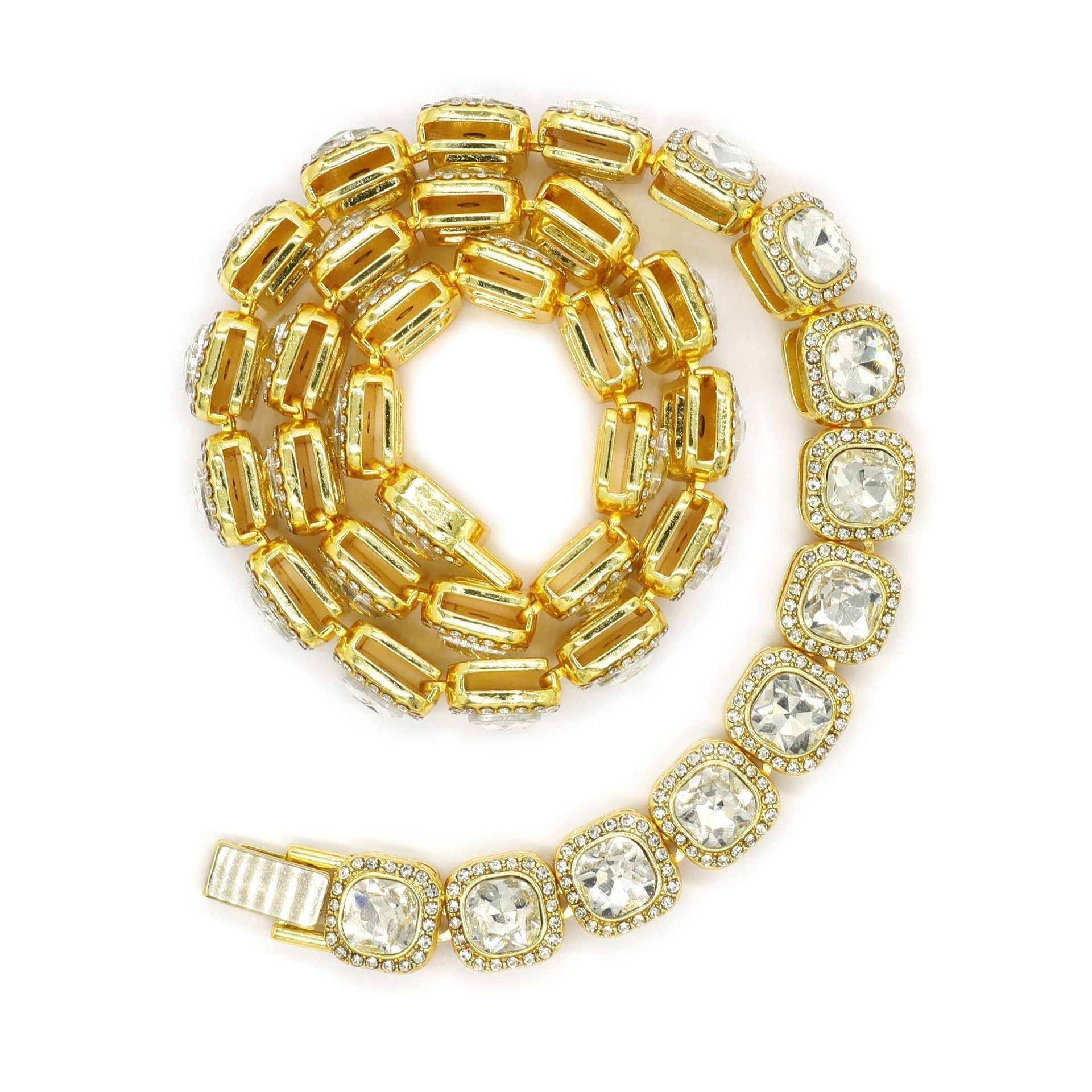 Collar de Tenis Victoria Square | Oro