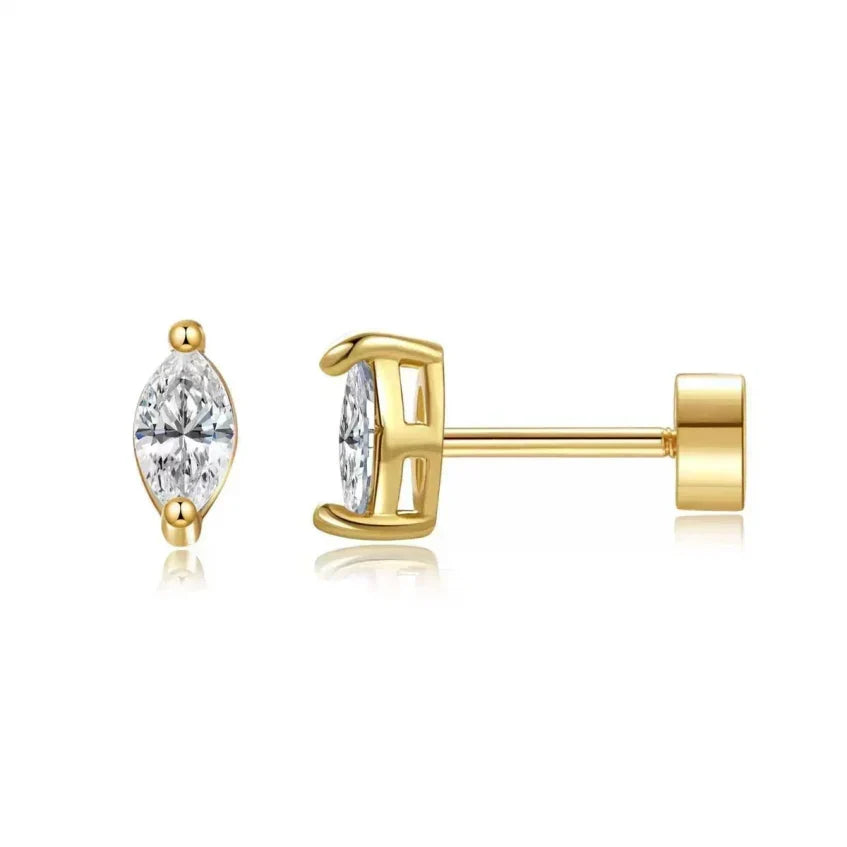 Pendientes en Forma de Pera | Oro