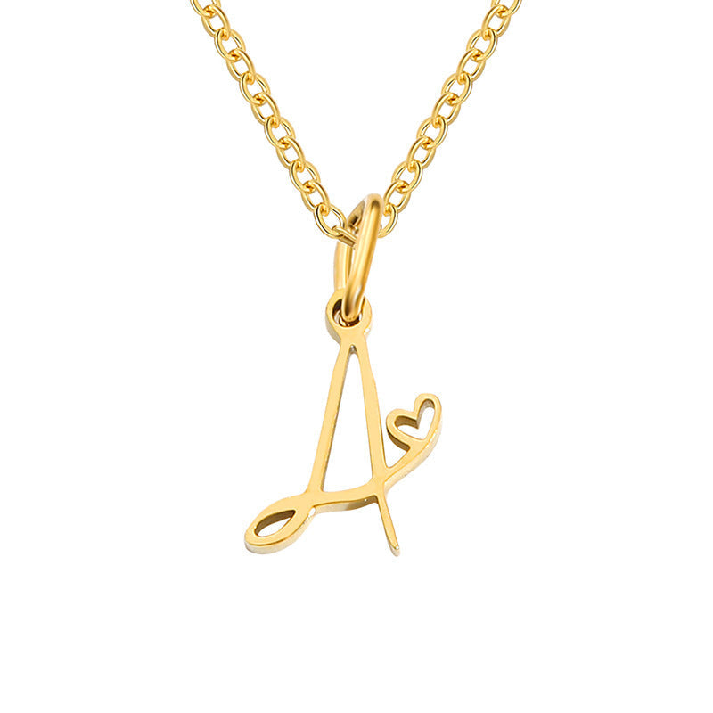 Collar de Inicial de Corazón | Oro