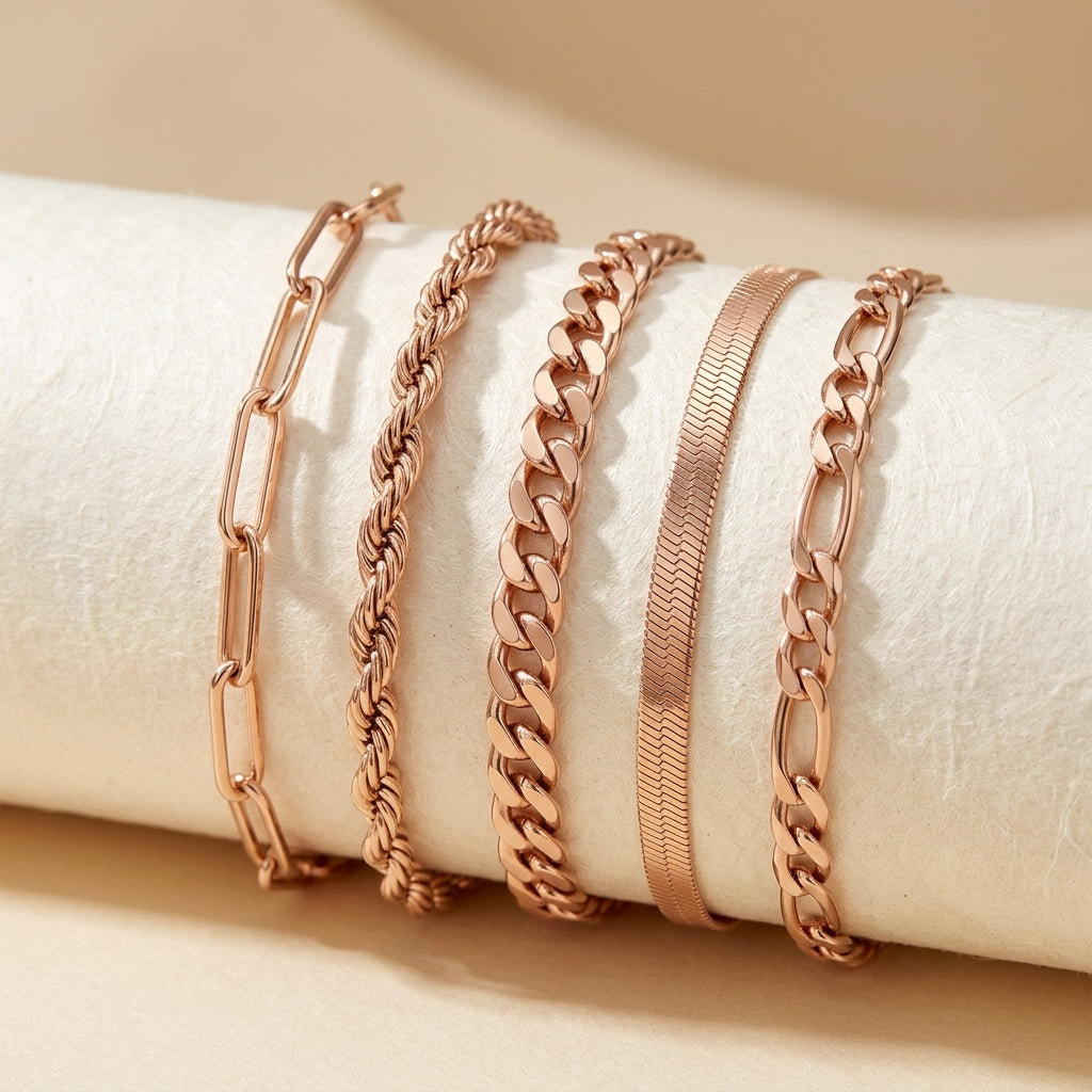 Conjunto de Pulseras Ellis Renner | Oro
