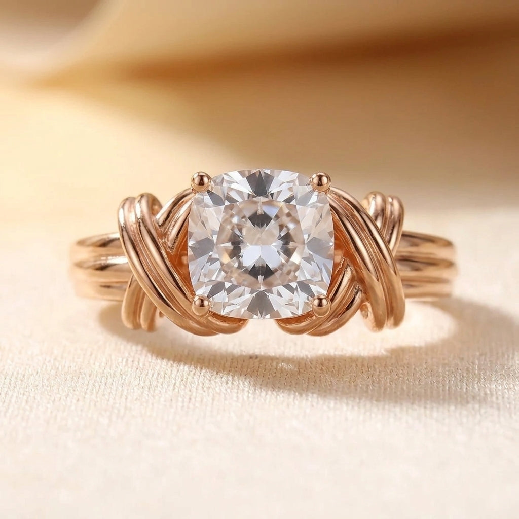Anillo de declaración de banda anudada | Guld