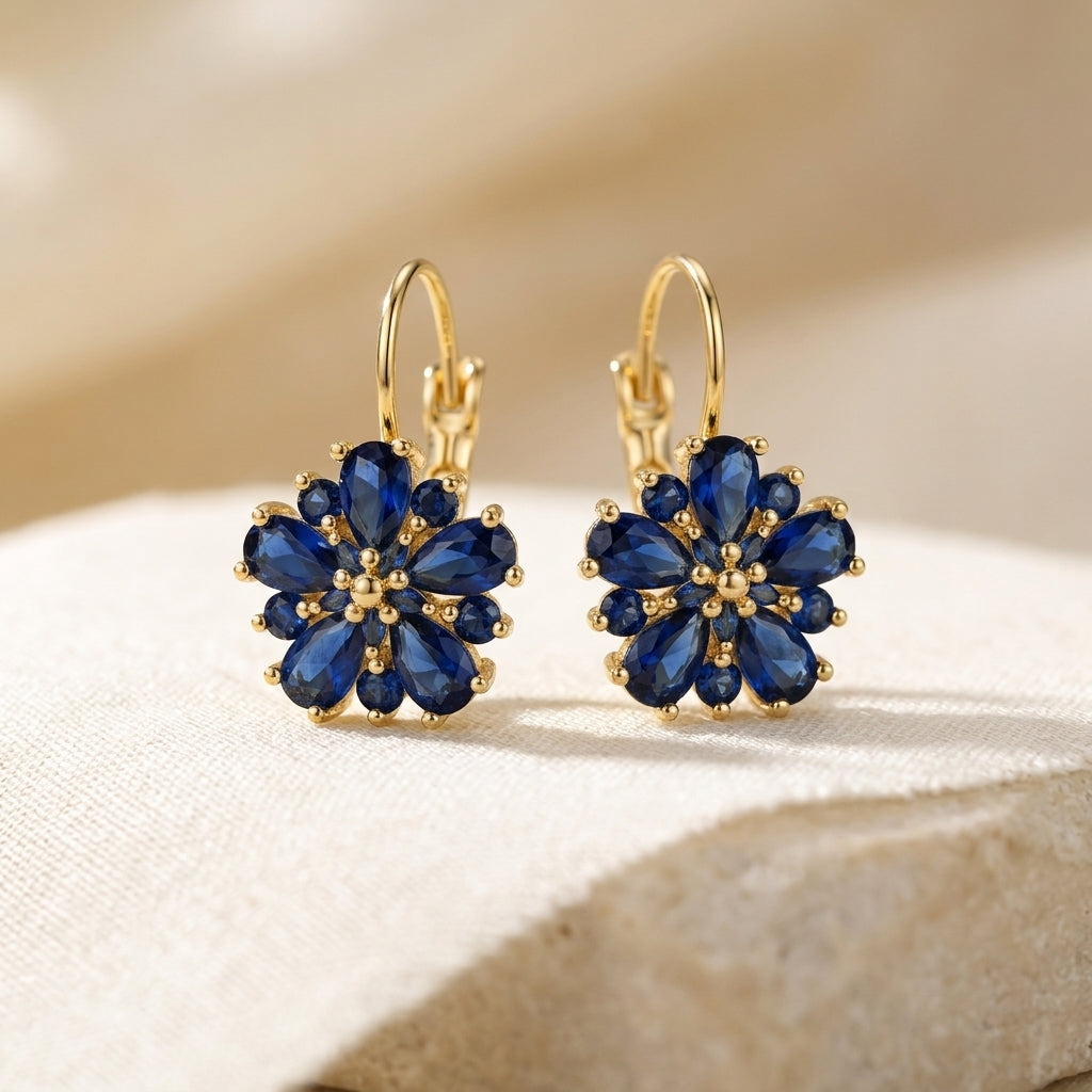 Aretes de Flor Calina | Oro