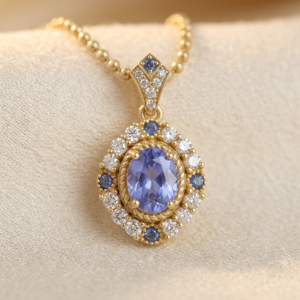 Collar Colgante Celeste Royale | Oro