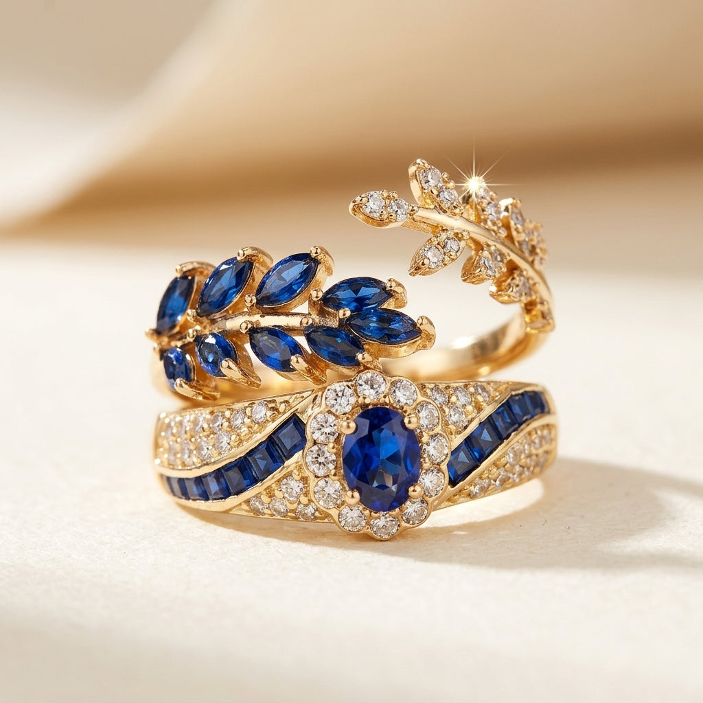 Conjunto de anillos Avelisse Moraziel | Oro