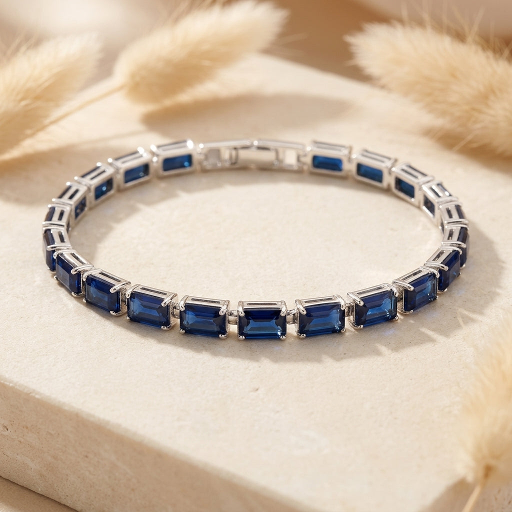 Mireda Thalindra Pulsera | Oro blanco