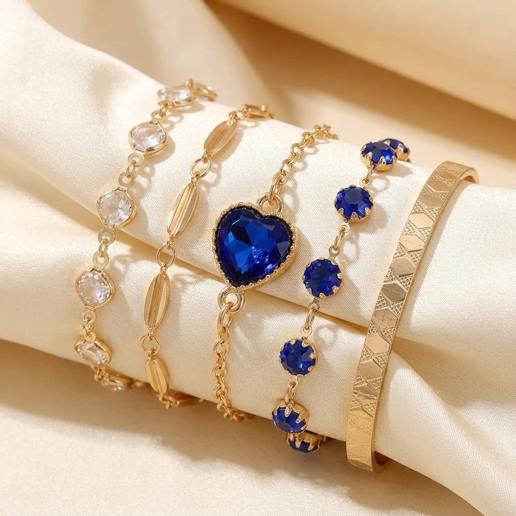 Conjunto de Pulseras Aveline Northblue | Oro