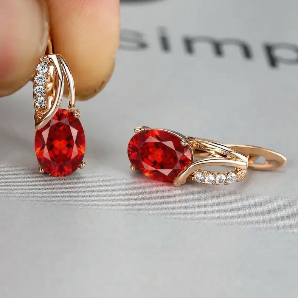 Veressa Ruberine Pendientes | Oro