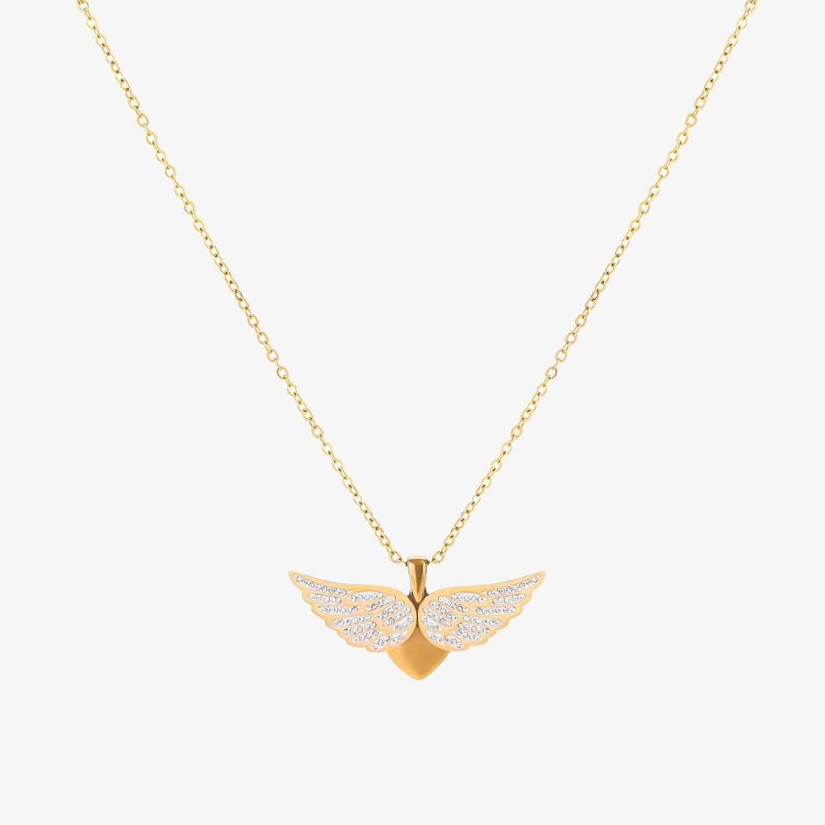 Collar de Alas de Ángel Flotante | Oro