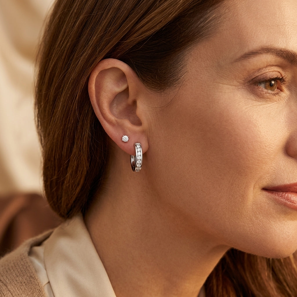 Dara Brillane Pendientes Øreringe Set | Oro