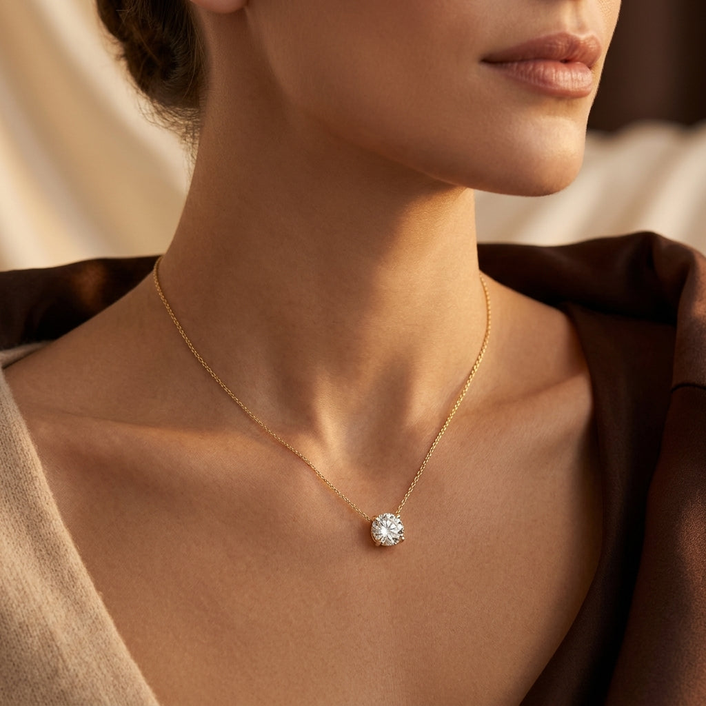 Collar Aurora Krystal | Oro