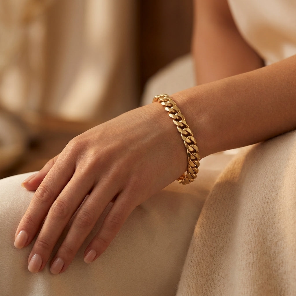 Pulsera Cubana | Oro