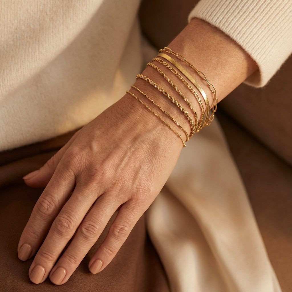 Conjunto de pulseras Isabella Vernetta | Oro