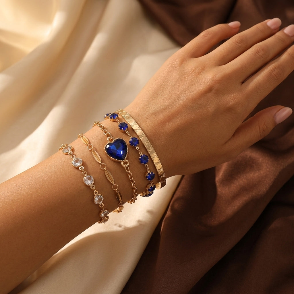 Conjunto de Pulseras Aveline Northblue | Oro