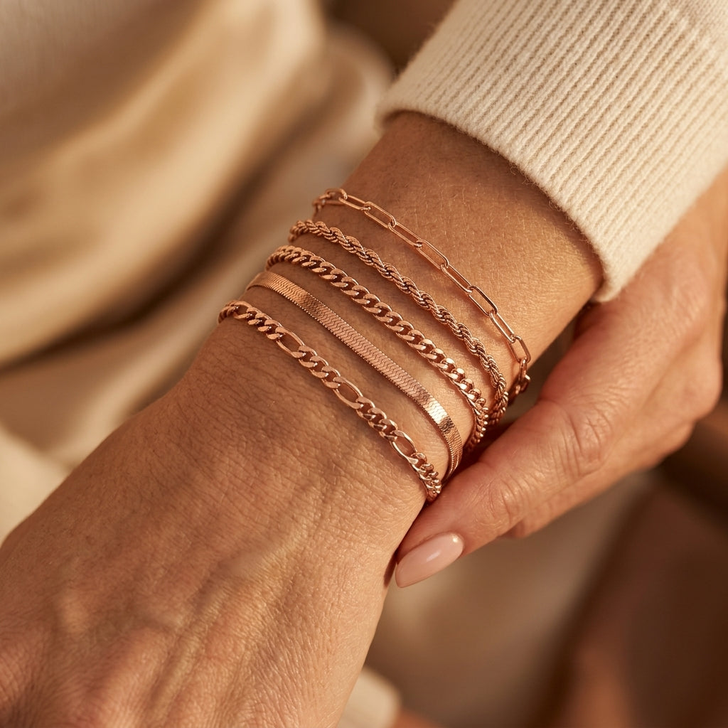 Conjunto de Pulseras Ellis Renner | Oro