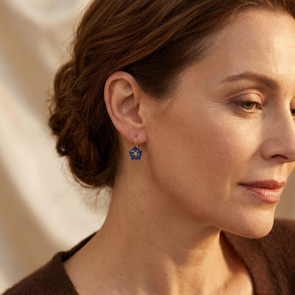 Aretes de Flor Calina | Oro
