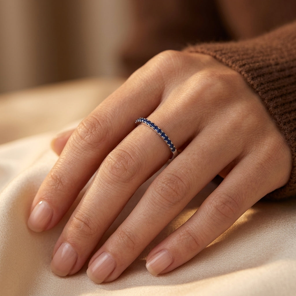 Anillo Soraya Azurith | Oro Blanco