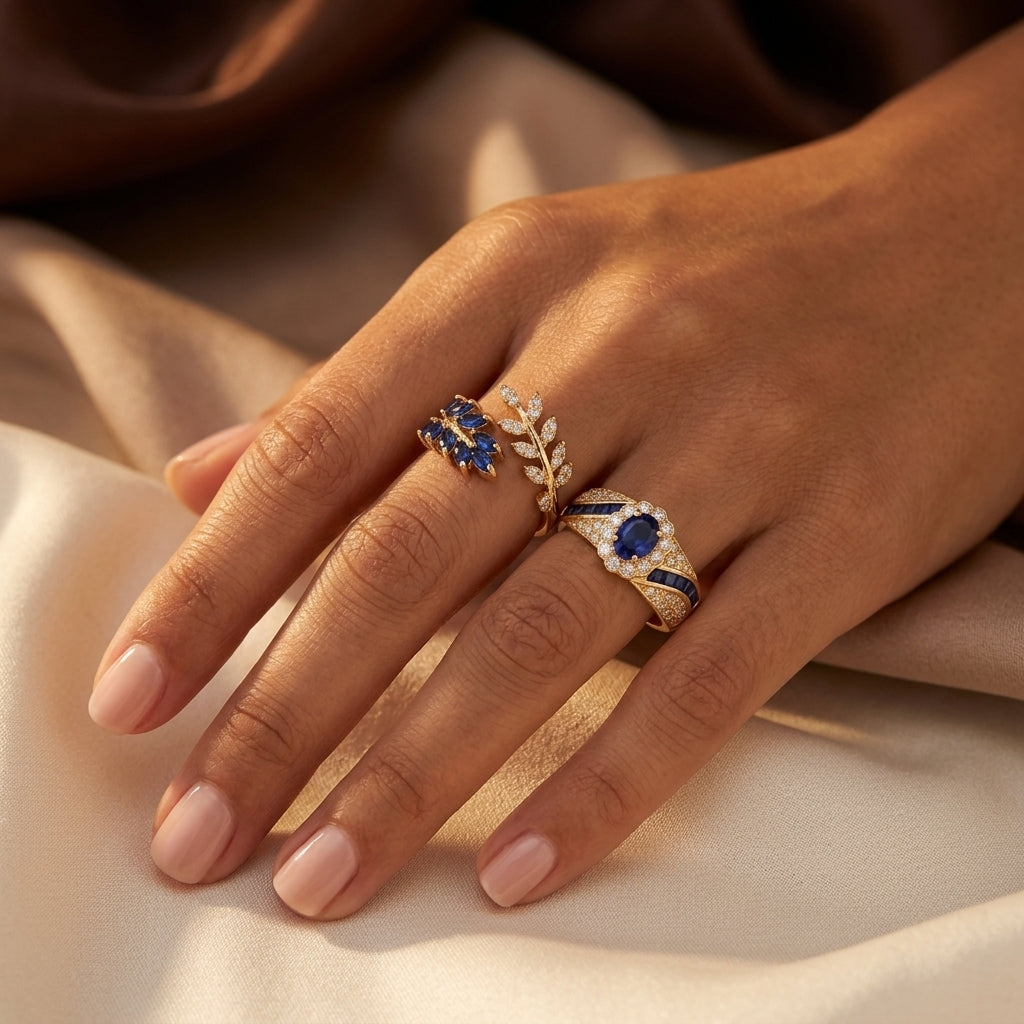 Conjunto de anillos Avelisse Moraziel | Oro