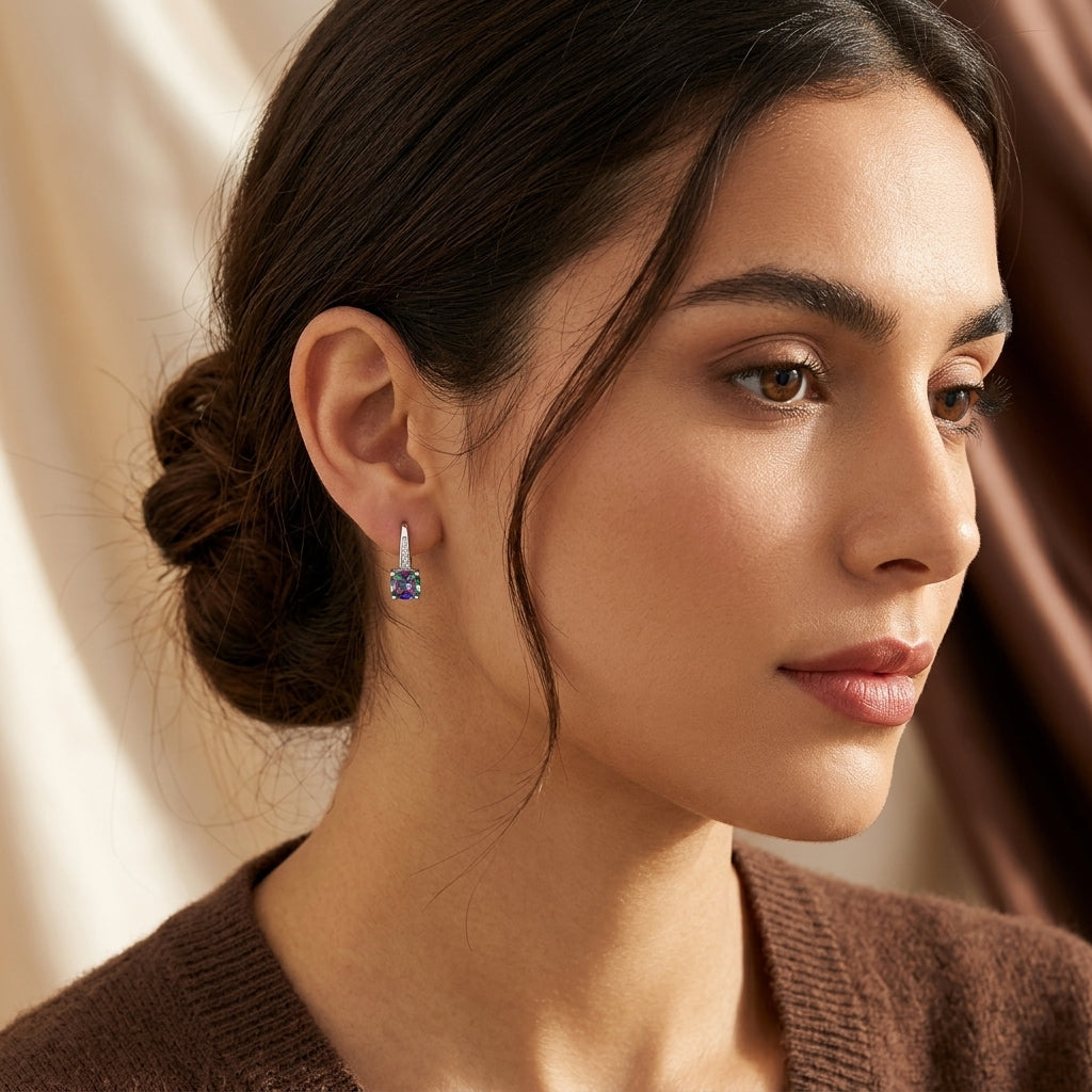 Aretes de Aro de Piedras Místicas | Oro