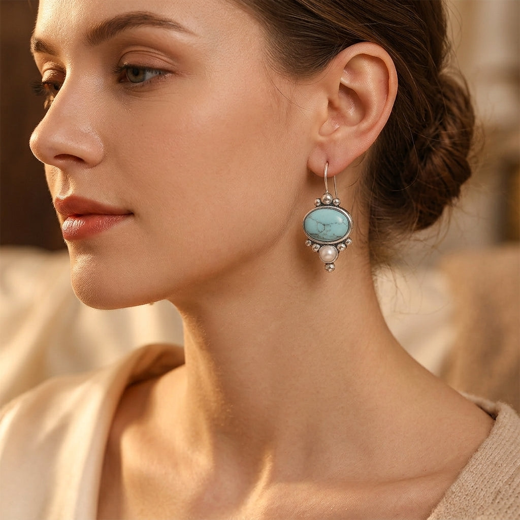 Pendientes Briselle Shorelight | Oro blanco