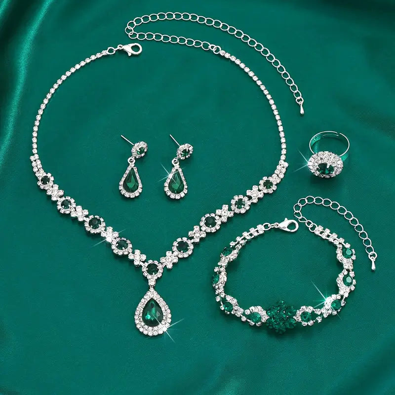 Adriana Lysandre Conjunto de Joyas | Oro Blanco