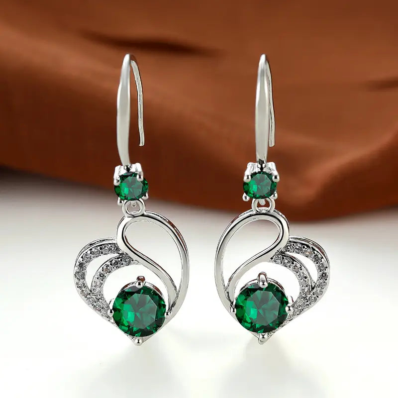 Seraphina Duval Aretes | Oro Blanco