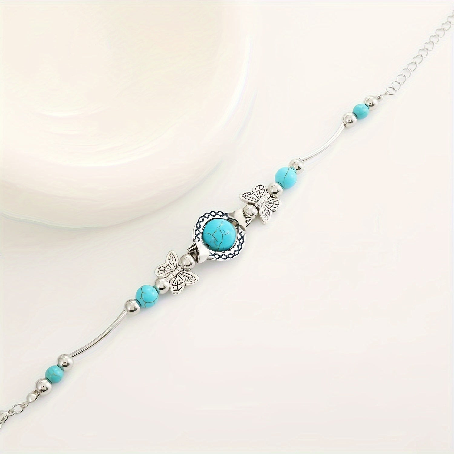 Pulsera Oasis Butterfly Drift | Oro blanco