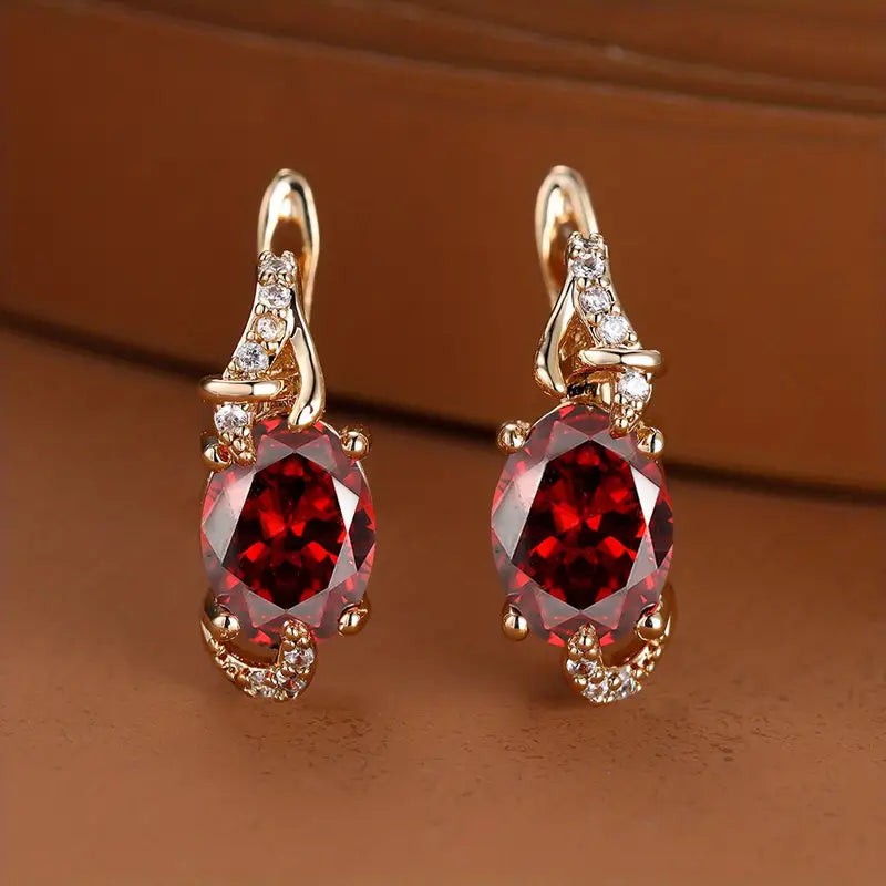 Pendientes Krimson Twilight Dråbeøreringe | Oro