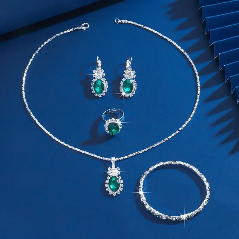 Seloria Grevalyn Conjunto de Joyas | Oro Blanco