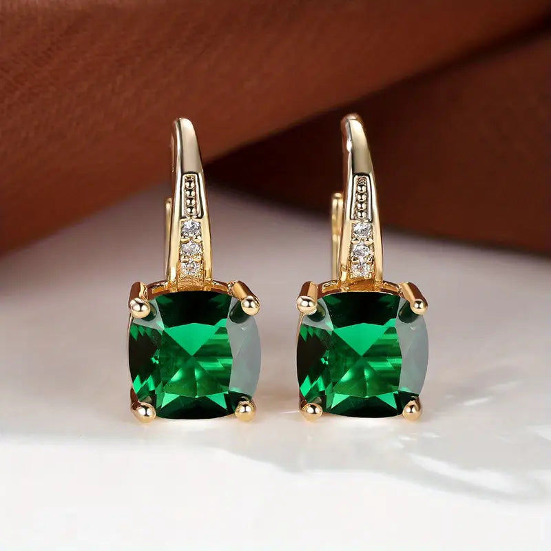 Aretes de Aro de Piedra Zafiro Mística | Oro