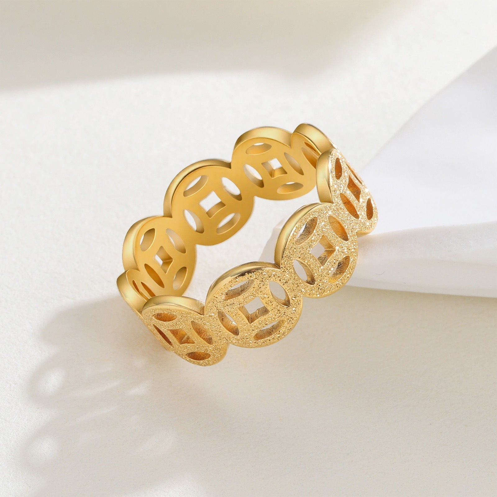 Anillo de Patrón Clásico Ella | Guld