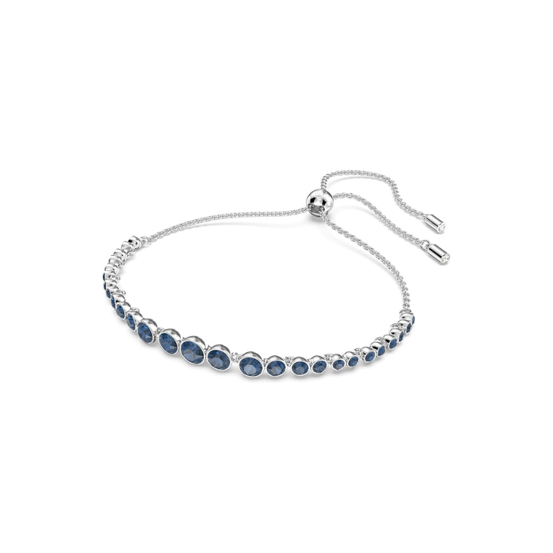 Pulsera de Tenis de Zafiro Redondo | Oro Blanco