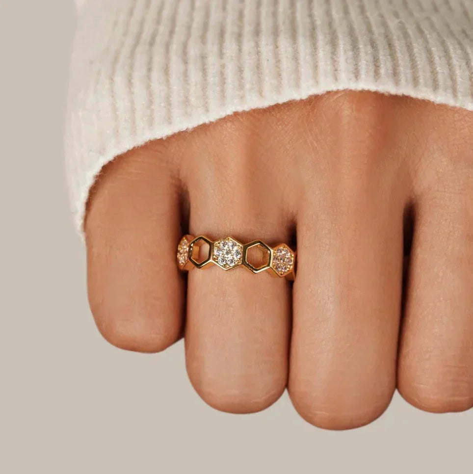 Anillo Krystal Honningkage | Oro