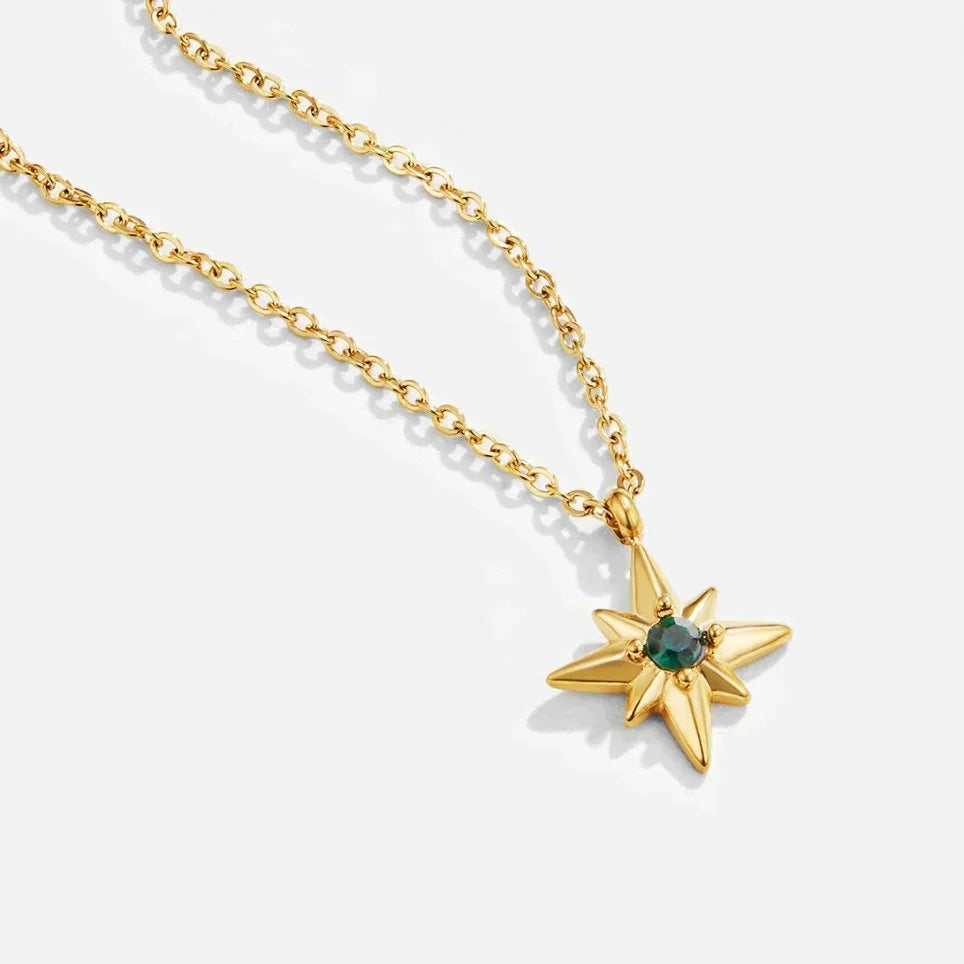 Collar de Gemas Celestiales Estelle | Oro