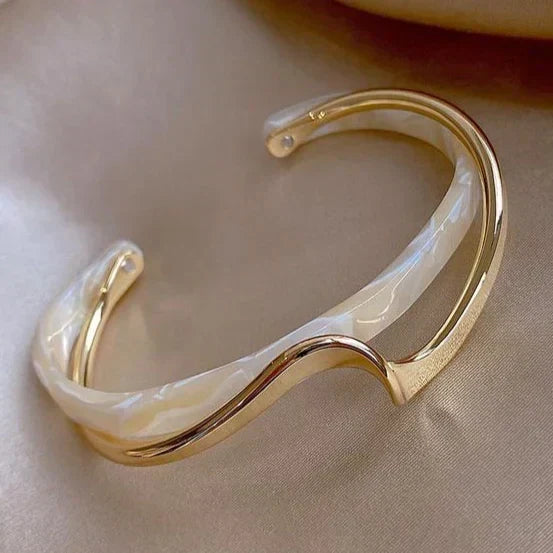 Pulsera de Opalo Dorado Brillante | Oro