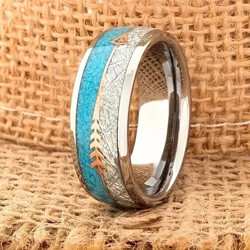 Anillo de Plata Esmaltado Antiguo | Oro Blanco