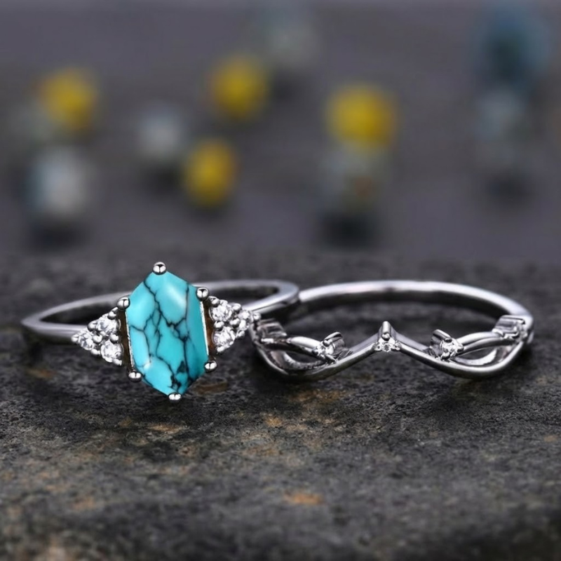 Anillo Elarin Sea Crest | Oro Blanco