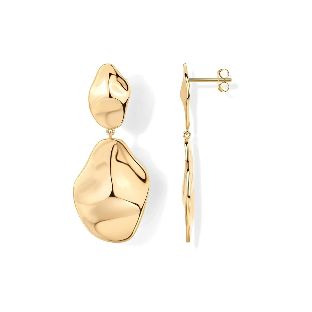 Pendientes Ripple Wave | Oro