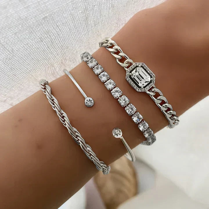 Conjunto de Pulseras Domitia Calvina | Oro